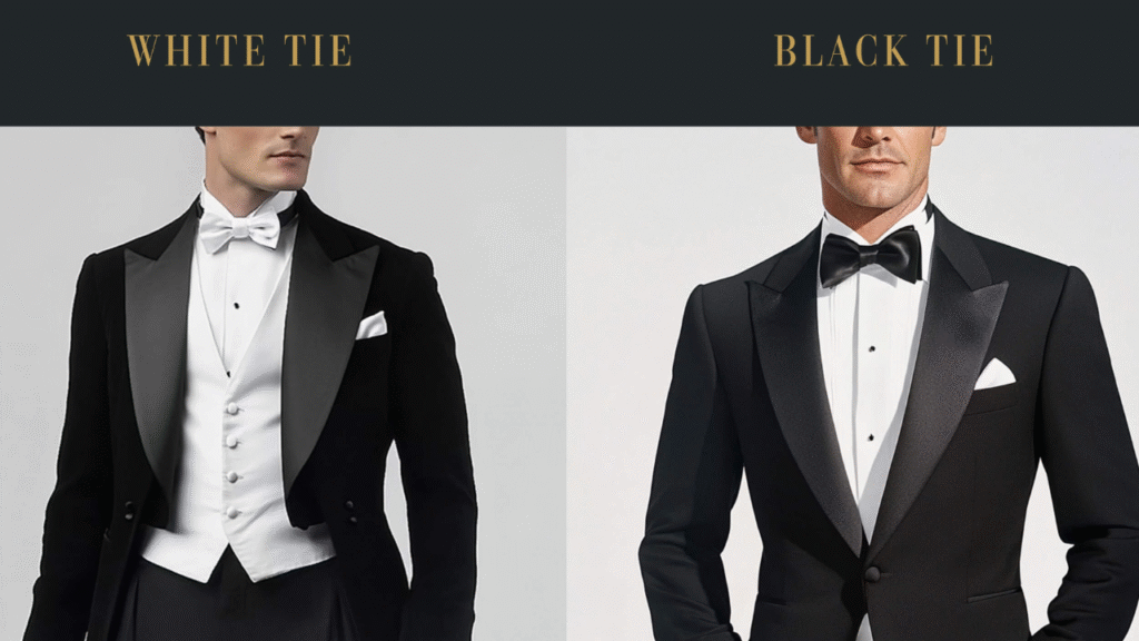 Dress for Black Tie and White Tie Events 
