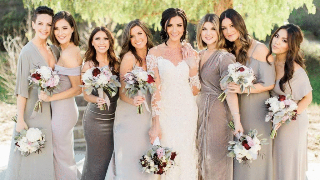 Bridesmaid Dresses Colour Guide