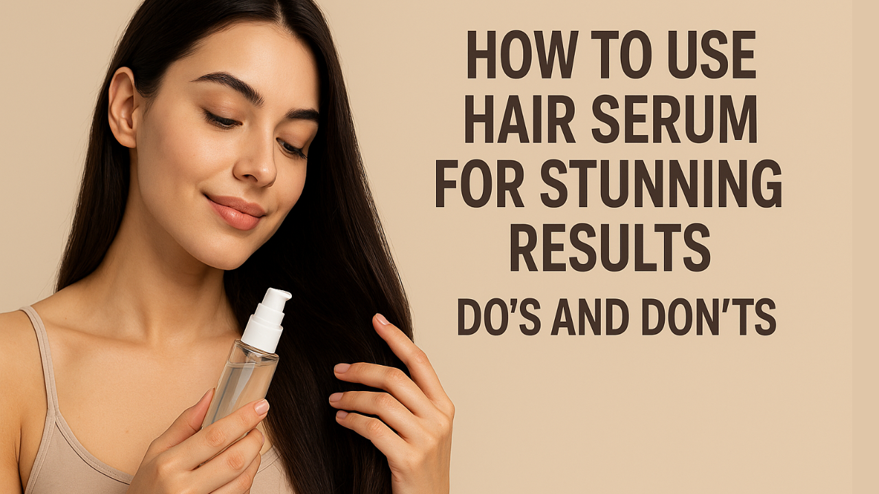 How to use Hair Serum for stunning Result: Do’s and Don’t