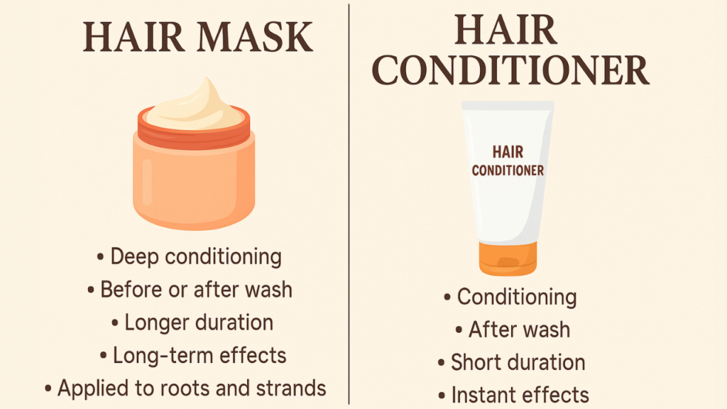Hair Mask Vs. Hair Conditioner