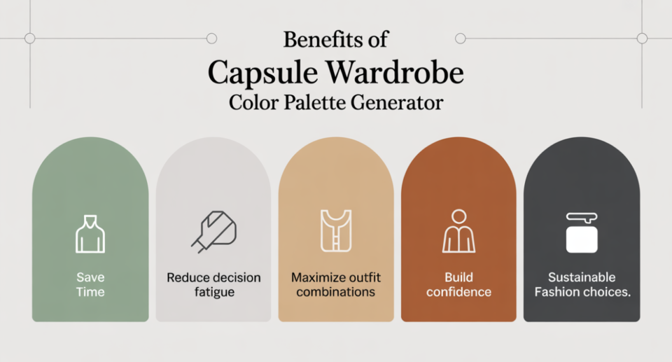 Capsule Wardrobe Color Palette Generator benefits
